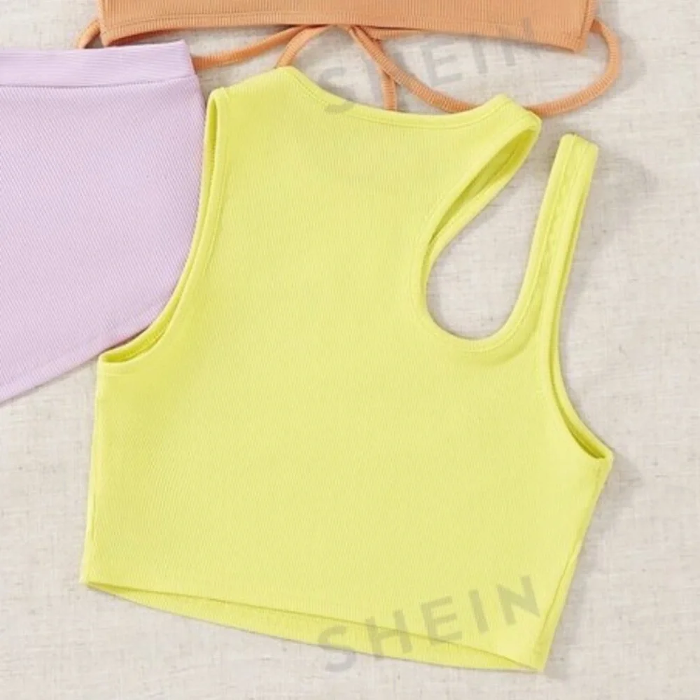 Yellow Rib Knit Tank - Picture 2 of 2